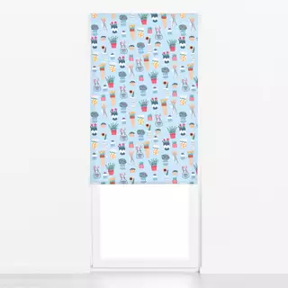 Raffrollo Colorful Floral Pots