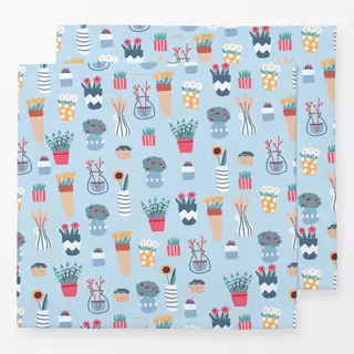 Servietten Colorful Floral Pots