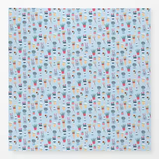 Tischdecke Colorful Floral Pots