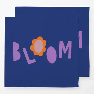 Servietten Bloom lila blau