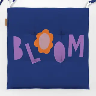 Sitzkissen Bloom lila blau