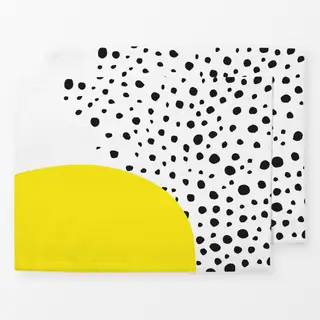 Tischset Yellow Black