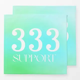 Servietten Engelszahl 333 Unterstützung