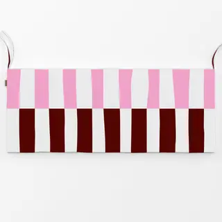 Bankauflage Streifen Duo bordeaux pink