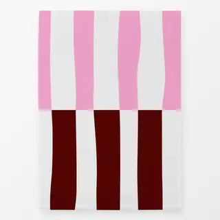 Geschirrtücher Streifen Duo bordeaux pink