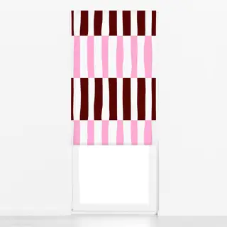 Raffrollo Streifen Duo bordeaux pink