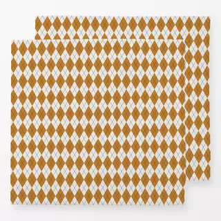 Servietten Rautenmuster Ocker