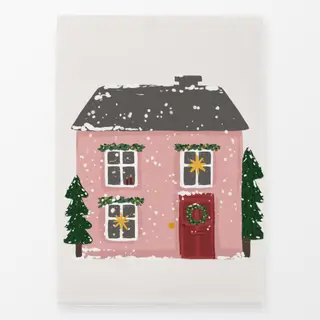 Geschirrtücher Häuschen rosa