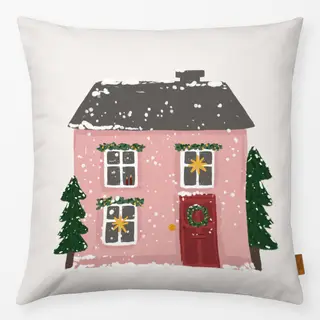 Kissen Häuschen rosa