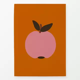 Geschirrtücher Apfel Pink Auf Orange