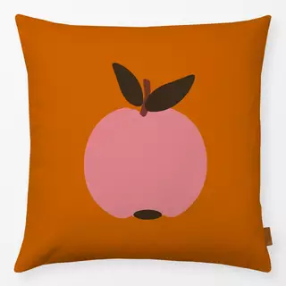 Kissen Apfel Pink Auf Orange