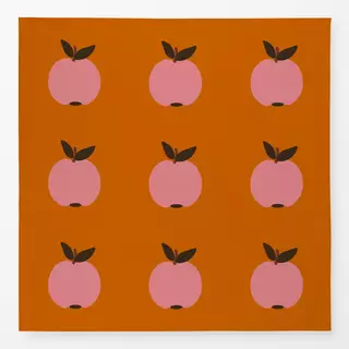 Tischdecke Apfel Pink Auf Orange