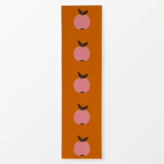 Tischläufer Apfel Pink Auf Orange