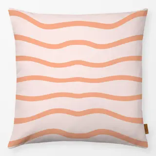 Kissen coastal summer wellen apricot