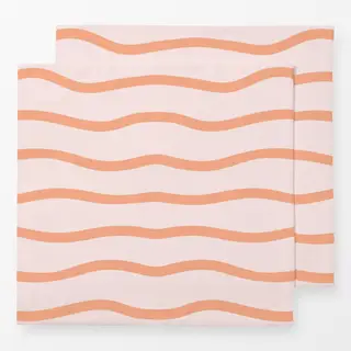Servietten coastal summer wellen apricot