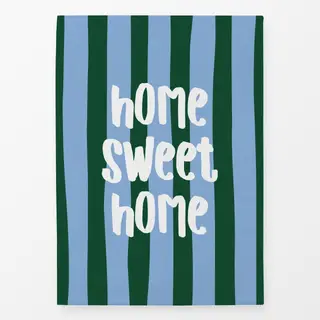 Geschirrtücher Home sweet home grün-blau