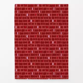 Geschirrtuch Dancing Dots red