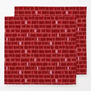 Servietten Dancing Dots red
