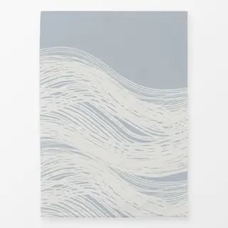 Geschirrtücher abstrakte Welle plein air blau
