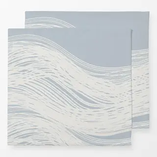 Servietten abstrakte Welle plein air blau
