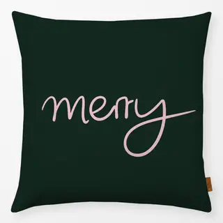 Kissen Merry dark green