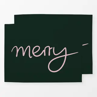Tischset Merry dark green