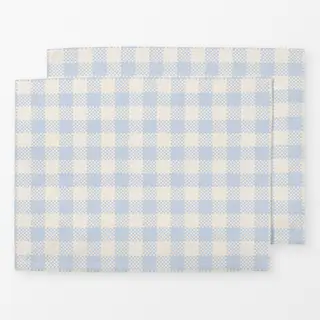 Tischset Midsummer Karo Hellblau