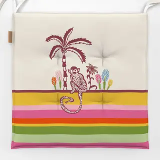 Sitzkissen Monkey Palmtree