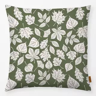 Kissen Herbstblätter Grün