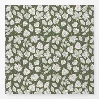 Tischdecke Herbstblätter Grün