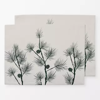 Tischset Lysegrøn Lærkegren