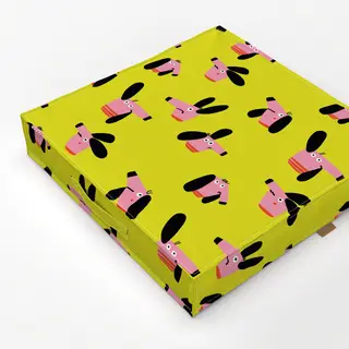 Bodenkissen Verwirrte Dackel - Muster