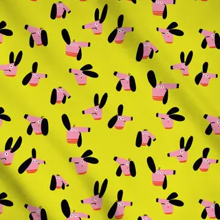 Meterware Verwirrte Dackel - Muster