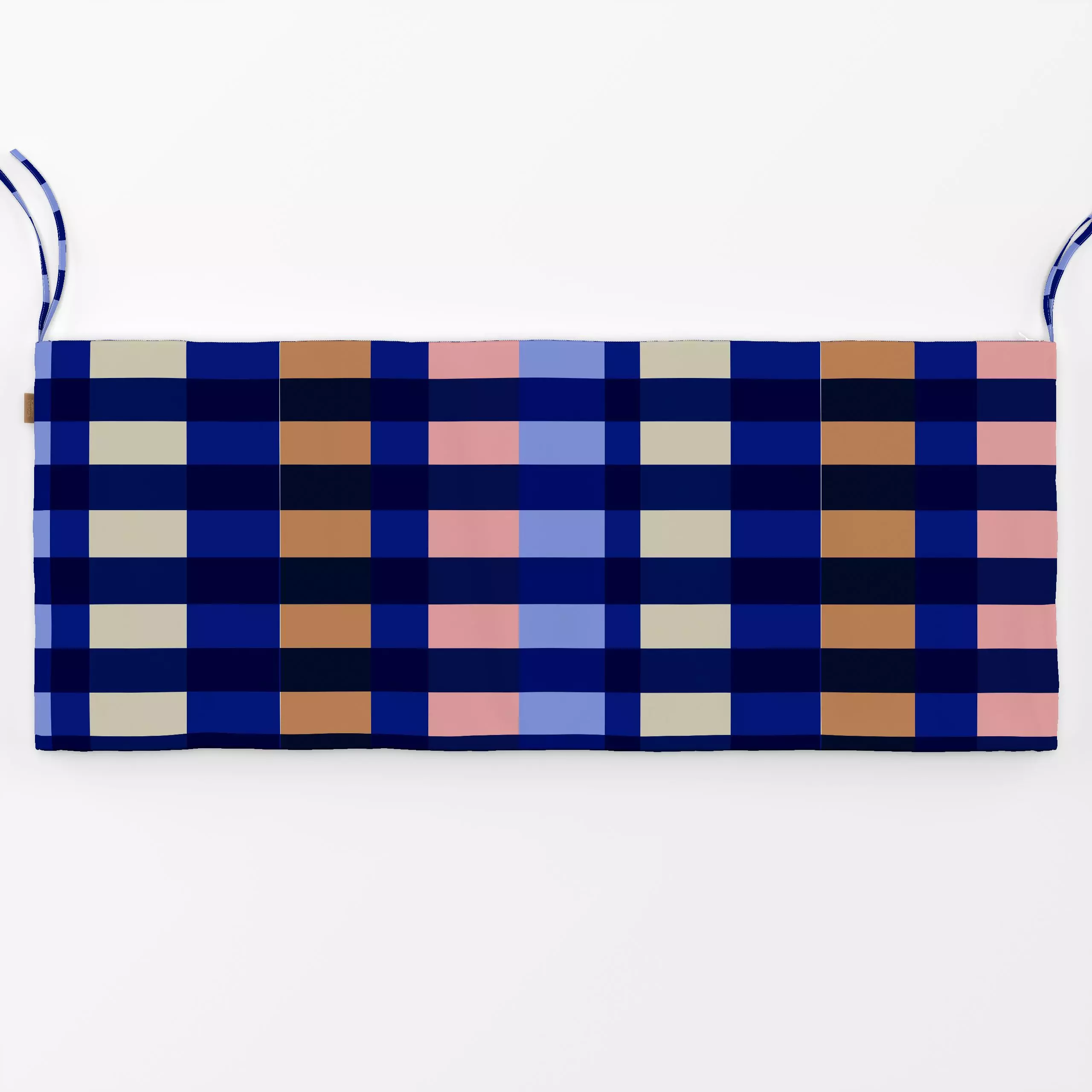 Bankauflage StripesNo7 - Sommer, Symbole & Muster - von „Studio ROSAGRAU"; Kissen, modern, Sommer, blau, outdoor, Karos, Stu...