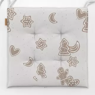 Sitzkissen Winter Pattern Cookies