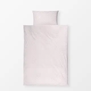 Bettwäsche Punkte Polkadot Lila Beige