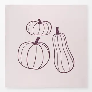 Tischdecke Kürbis Lila Beige Wendekissen