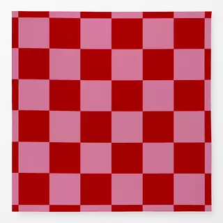 Tischdecke Rot Pink Großes Schachbrett