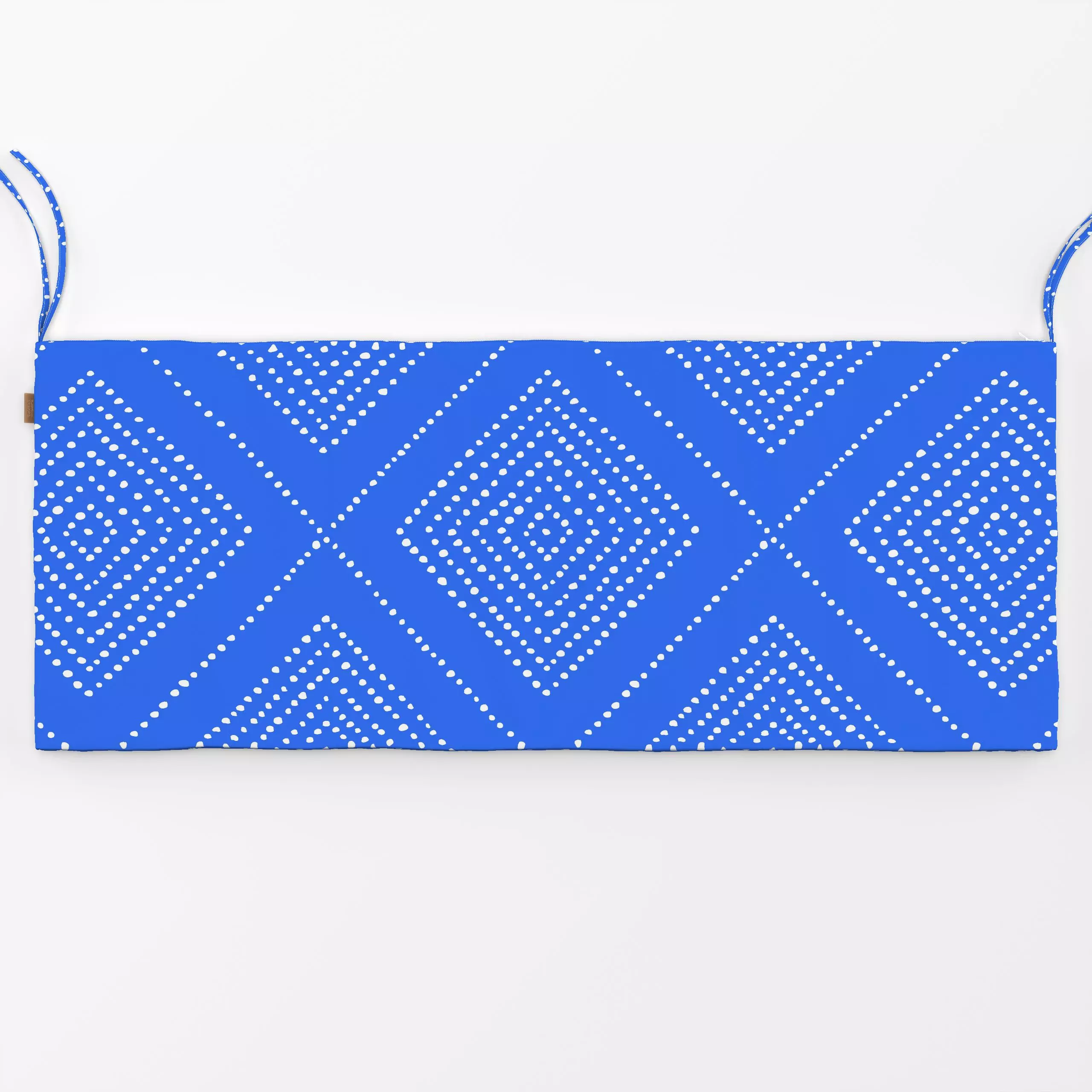 Bankauflage Boho maritim - Symbole & Muster - von „Julia Schumacher"; boho, maritim, diagonal, Bohemian, Tupfen, drops, raut...