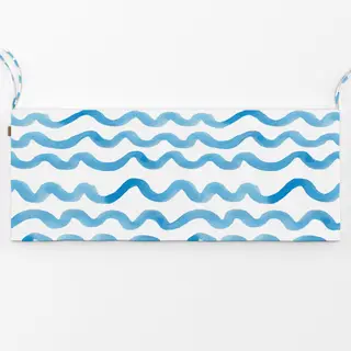 Bankauflage blaue Wellen Sommer