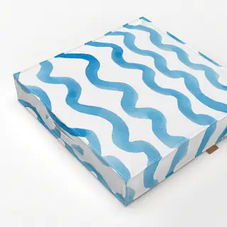 Bodenkissen blaue Wellen Sommer