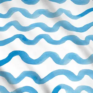 Meterware blaue Wellen Sommer