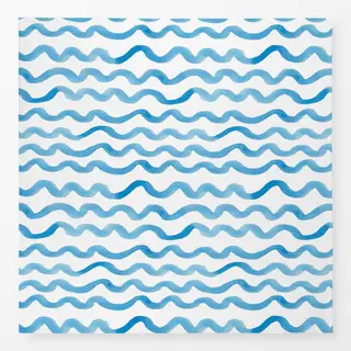 Tischdecke blaue Wellen Sommer