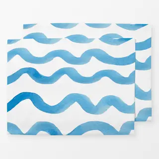 Tischset blaue Wellen Sommer