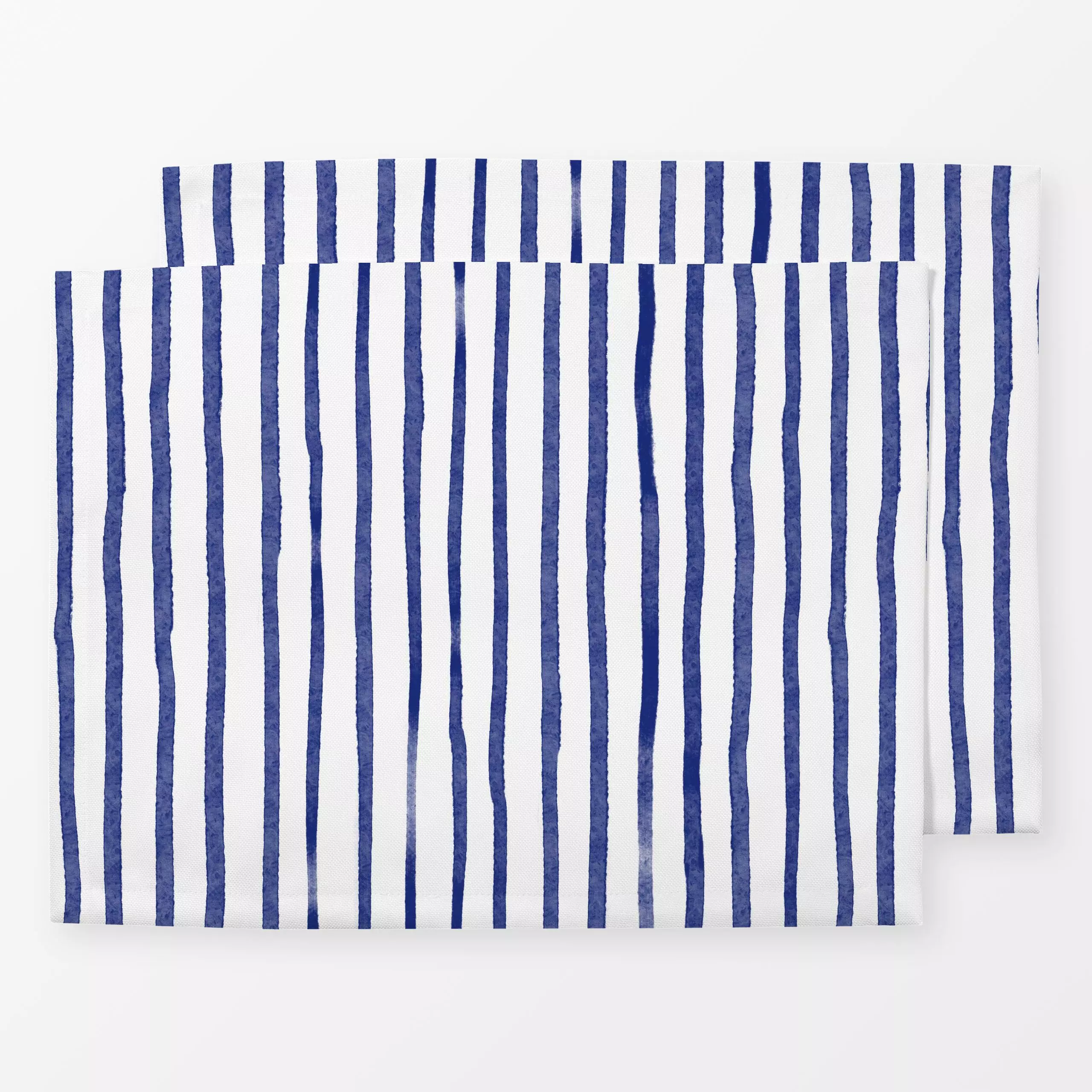 Tischset Bleu Marine Stripes, gemustert, Sommer, von Ninola Design