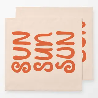 Servietten Sun Sun Sun orange