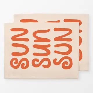 Tischset Sun Sun Sun orange