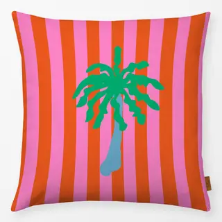 Kissen Palme Auf Streifen