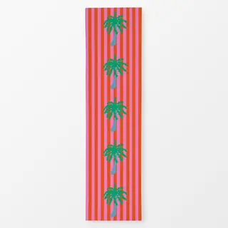 Tischläufer Palme Auf Streifen
