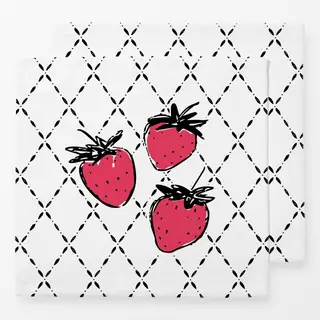 Servietten Erdbeeren